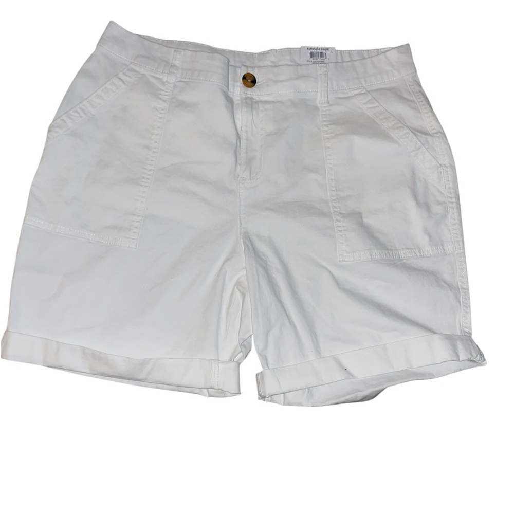 Style & Co. Women's White Bermuda Shorts